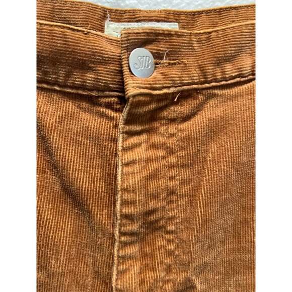 St. Johns Bay Womens Corduroy Pants Size 14 Rust Brown Cotton Blend Stretch Auth - Picture 5 of 5